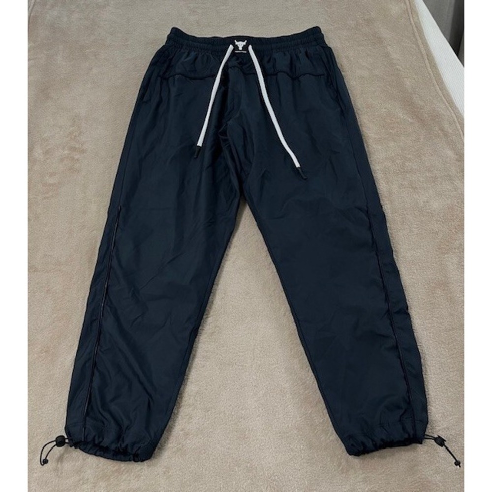 Under Armour Brahma jogger Women M black Project Rock Gym‎ Workout EUC